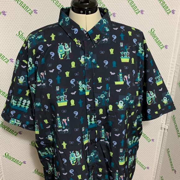RSVLTS Shirt Disney Haunted Mansion Grim Grinning Graveyard Halloween Mens 2XL - Picture 2 of 6